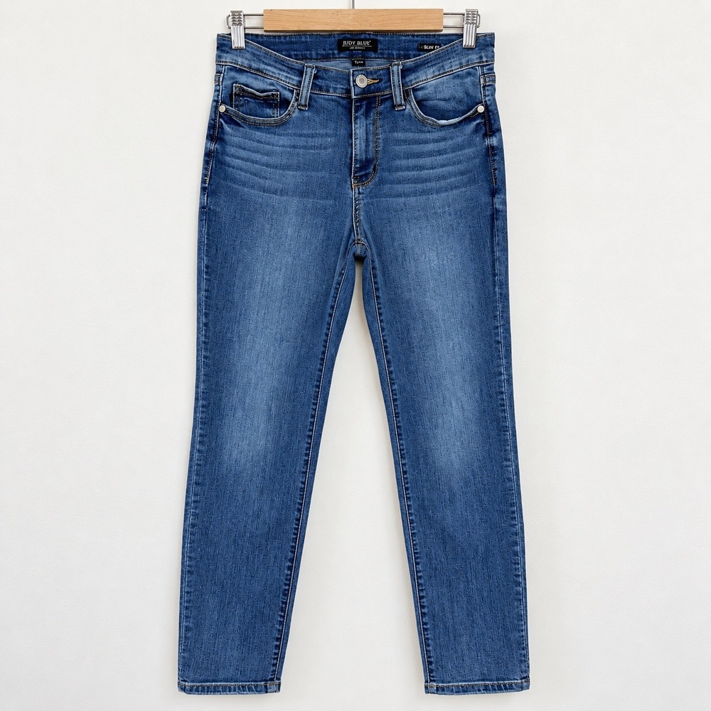 Judy Blue Jeans Womens 7/28 Slim Fit Skinny Stretch Medium Wash Denim JB8241MD